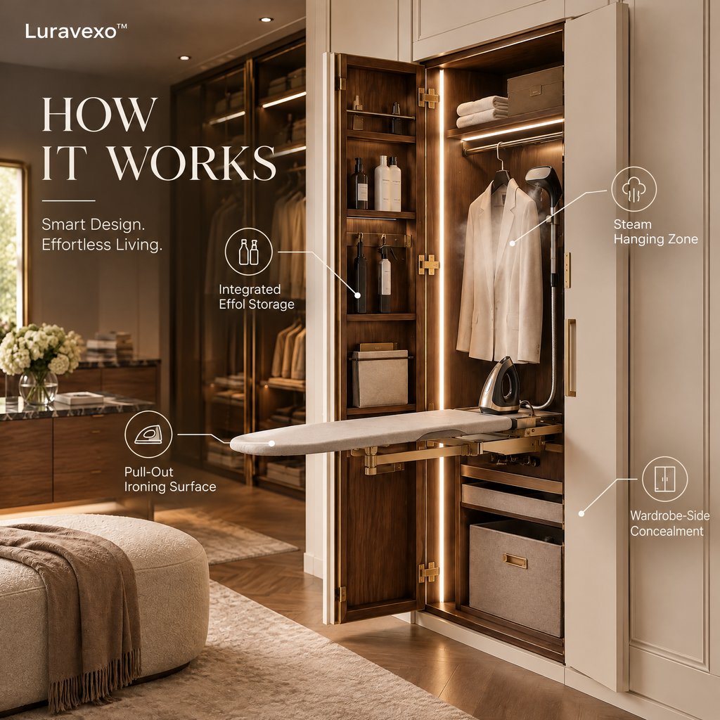 Luravexo™ Hidden Ironing Styling Portal