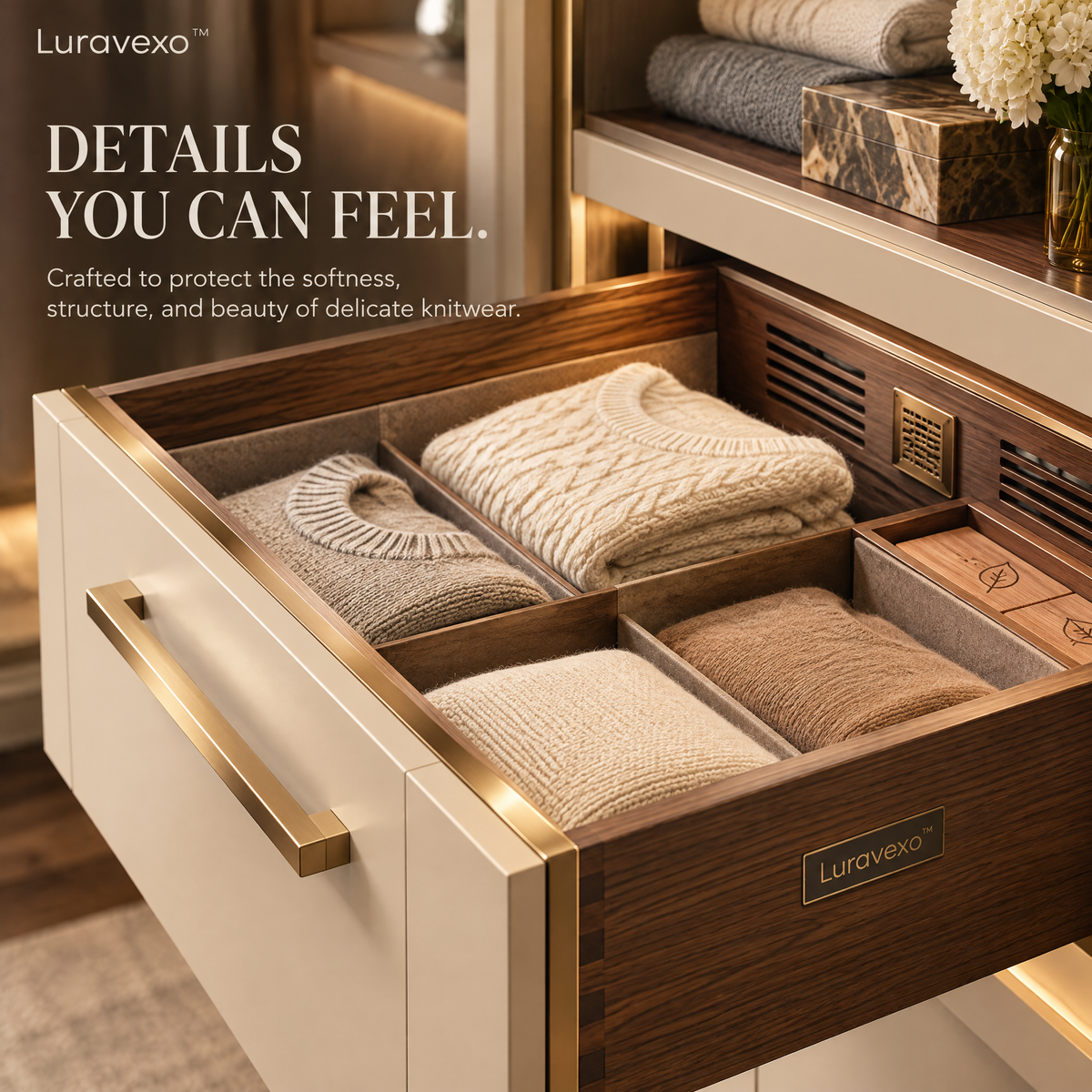 Luravexo™ Climate-Controlled Knitwear Drawer