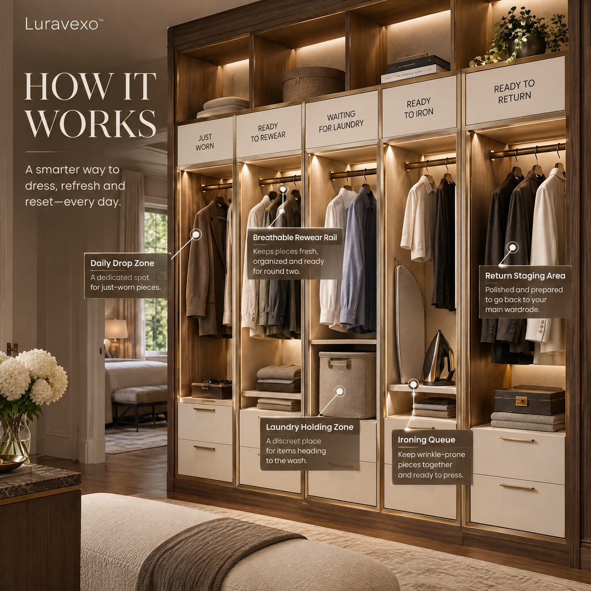 Luravexo™ Wardrobe Transition Zone