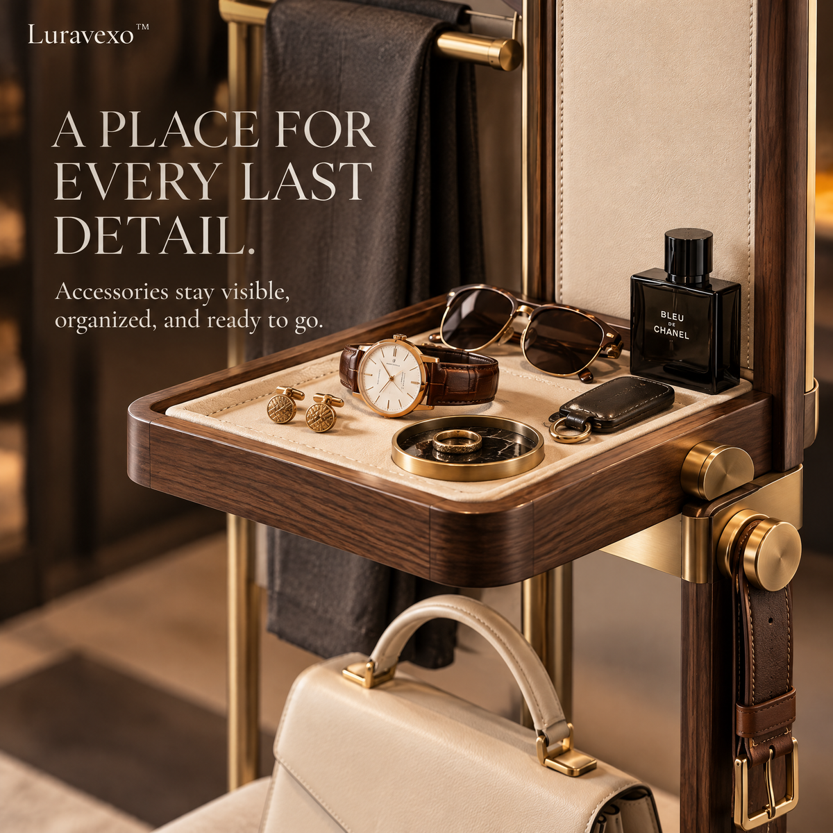 Luravexo™ Outfit Staging Valet