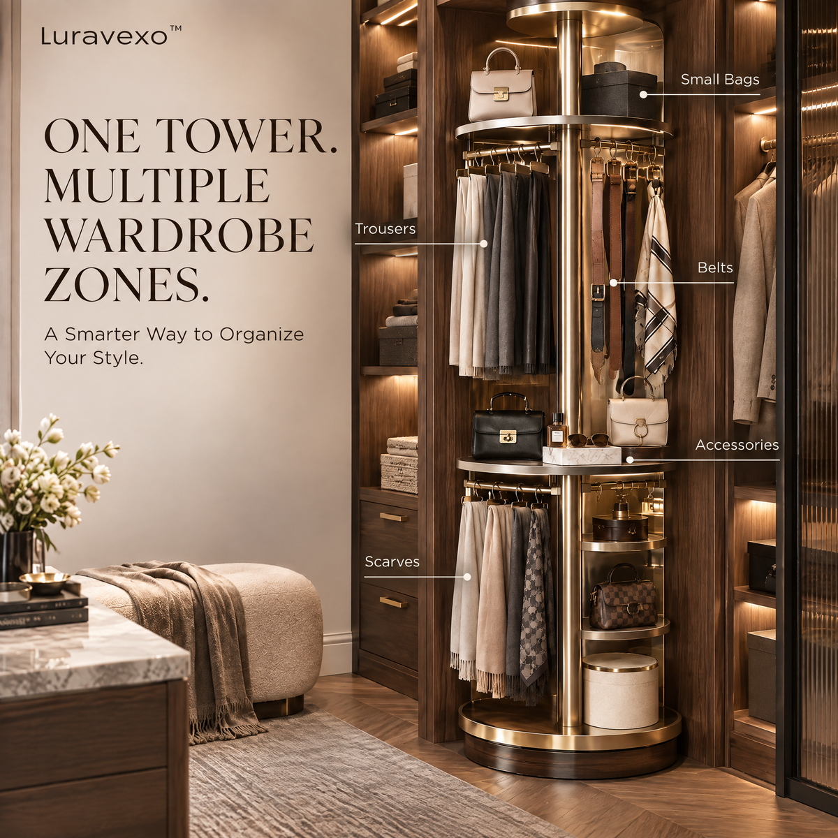 Luravexo™ Rotating Wardrobe Carousel