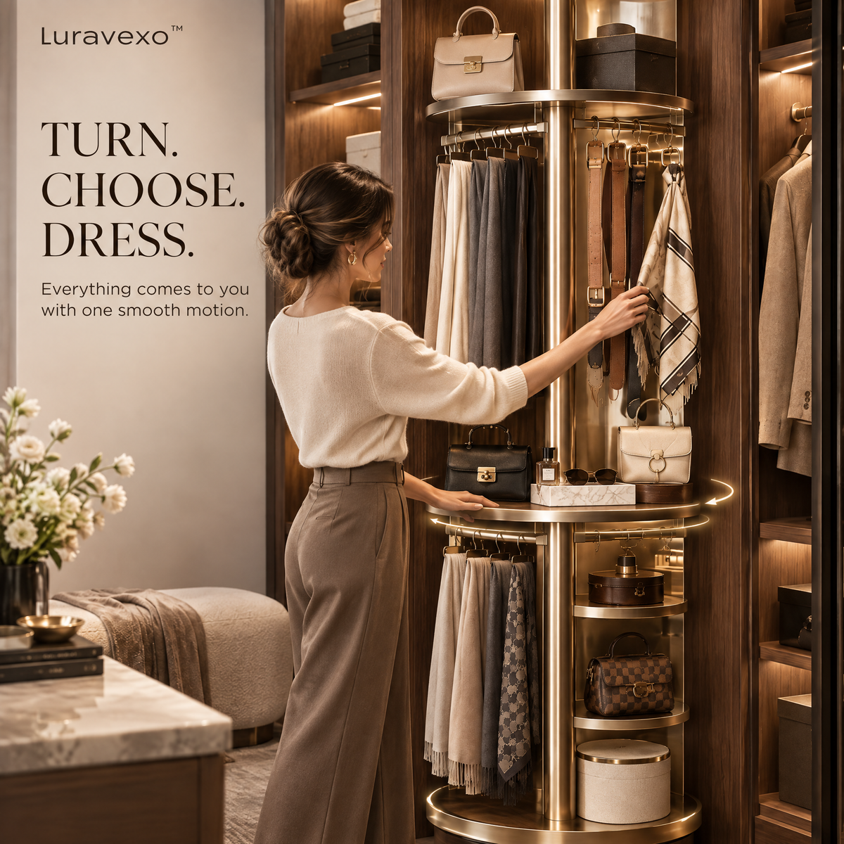 Luravexo™ Rotating Wardrobe Carousel