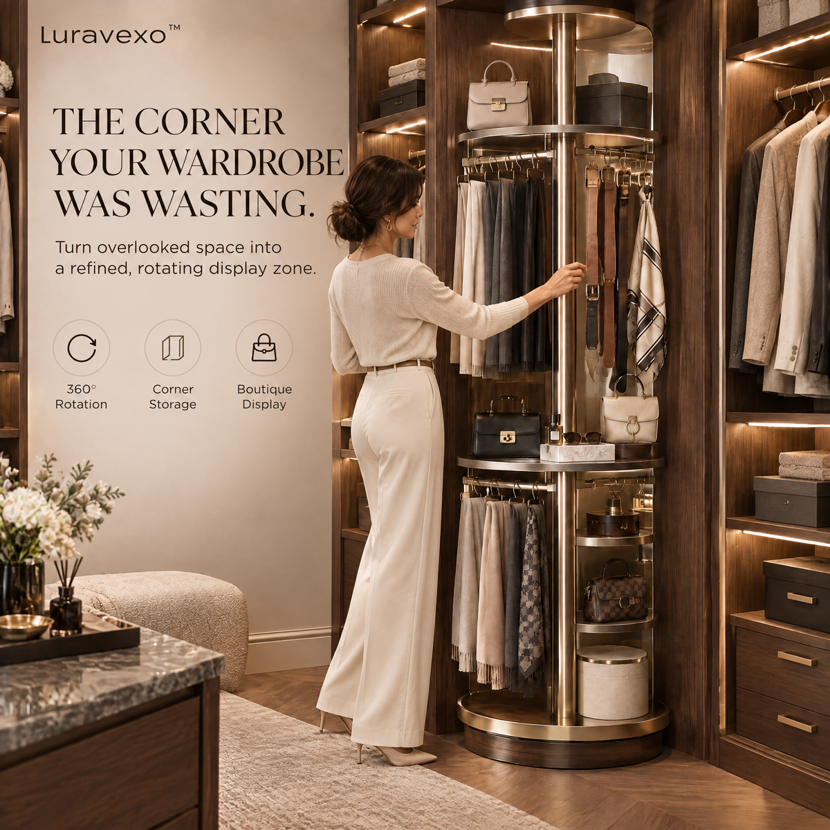 Luravexo™ Rotating Wardrobe Carousel