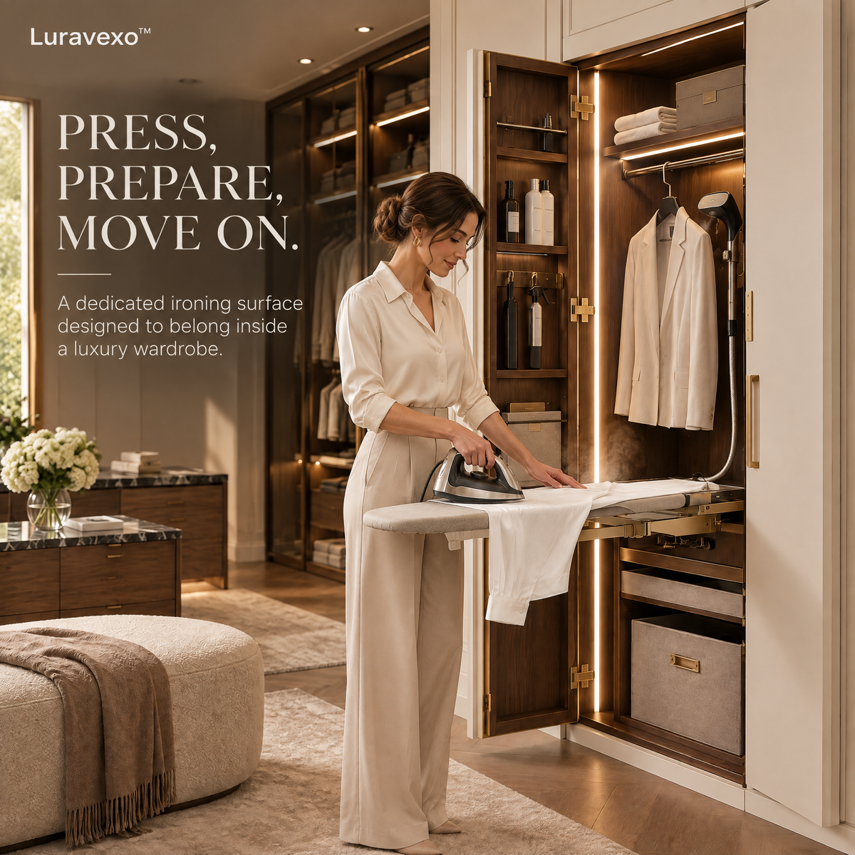Luravexo™ Hidden Ironing Styling Portal