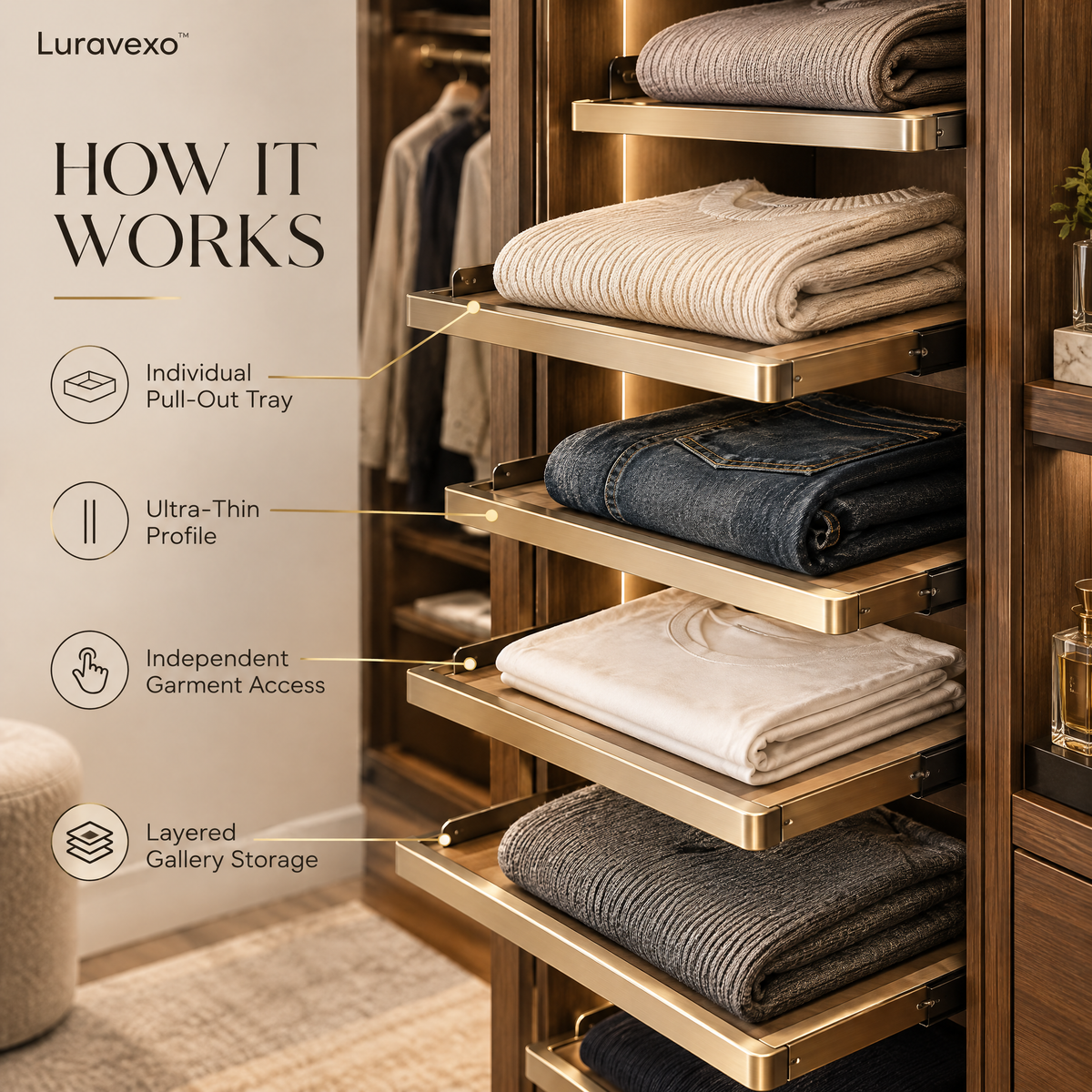 Luravexo™ Folded Garment Gallery