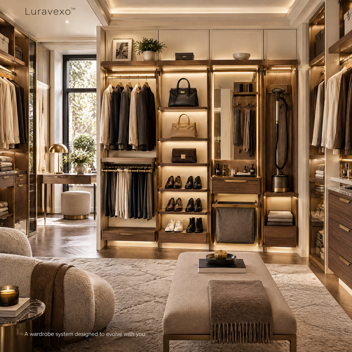 Luravexo™ Modular Wardrobe Care Wall