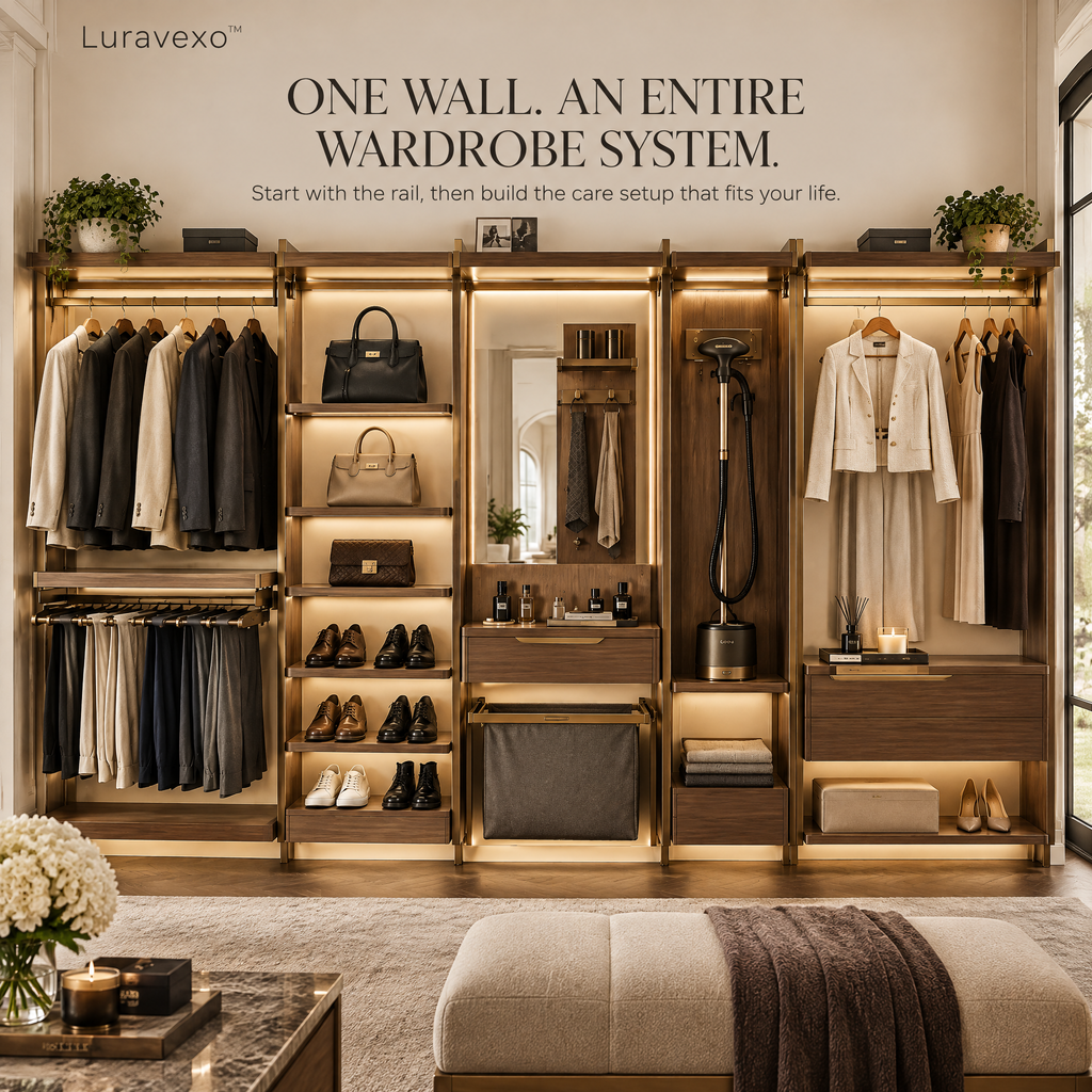 Luravexo™ Modular Wardrobe Care Wall
