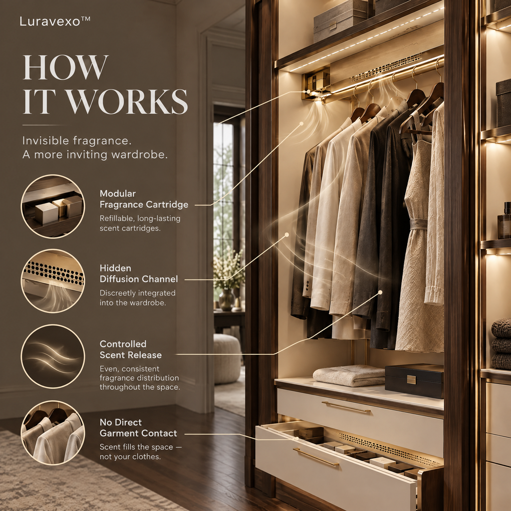Luravexo™ Wardrobe Fragrance Architecture
