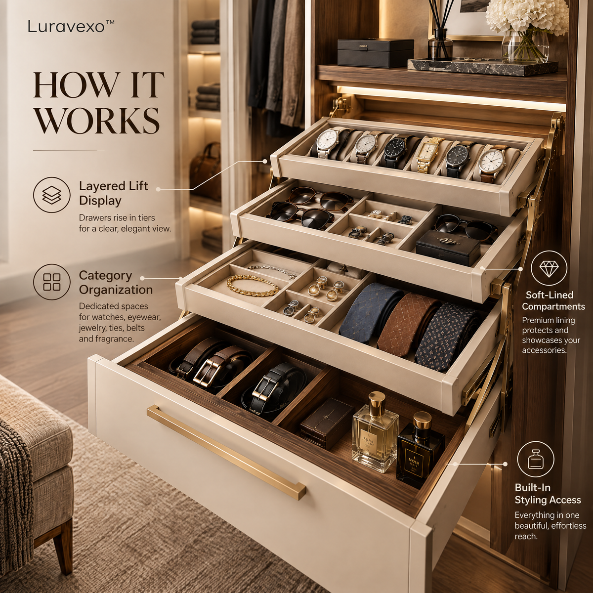 Luravexo™ Accessory Dressing Drawer