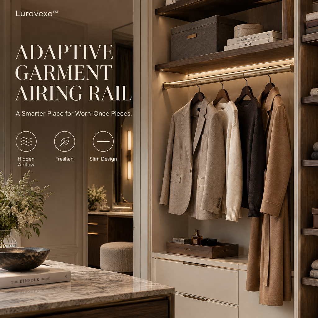 Luravexo™ Adaptive Garment Airing Rail