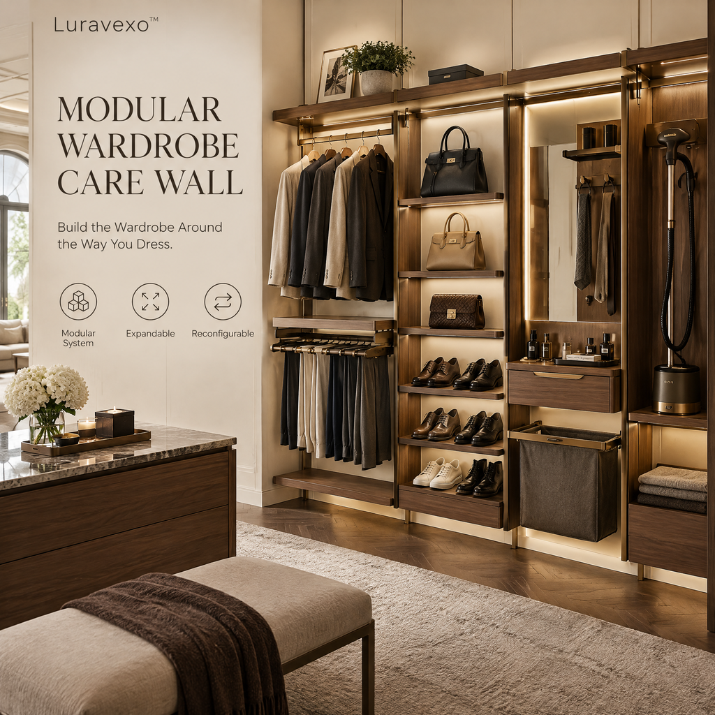 Luravexo™ Modular Wardrobe Care Wall