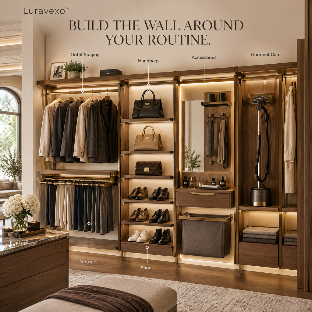 Luravexo™ Modular Wardrobe Care Wall