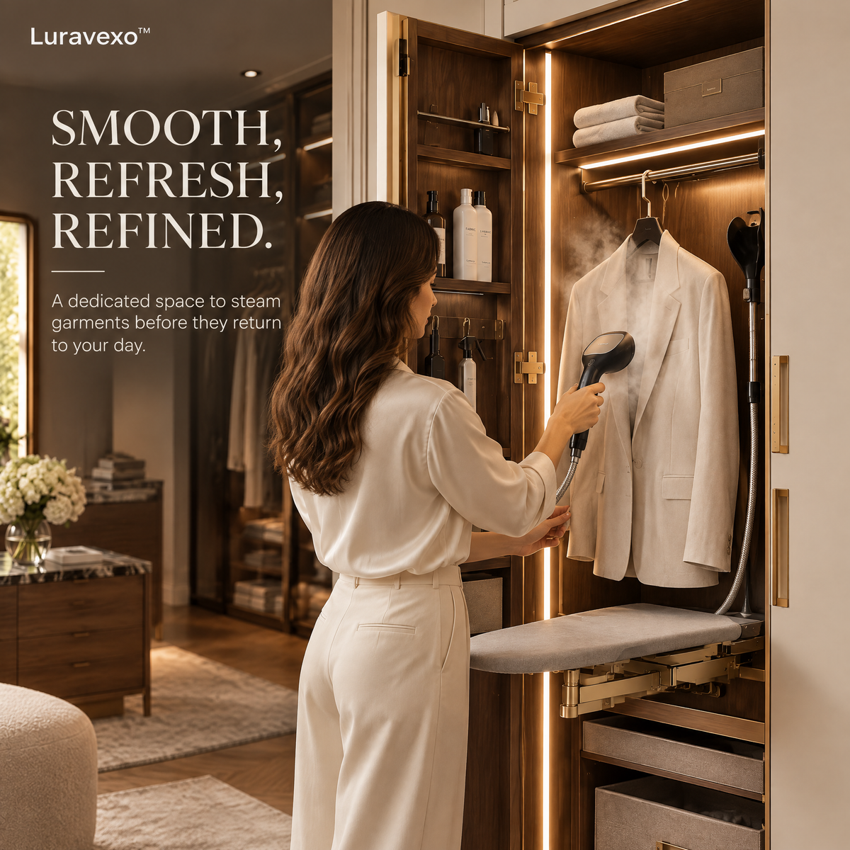Luravexo™ Hidden Ironing Styling Portal
